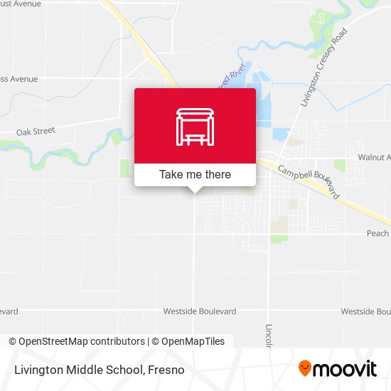 Mapa de Livington Middle School
