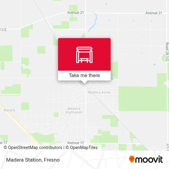 Madera Station map