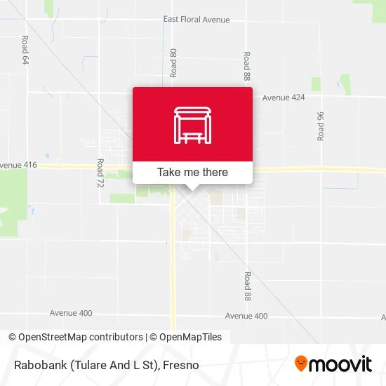 Mapa de Rabobank (Tulare And L St)