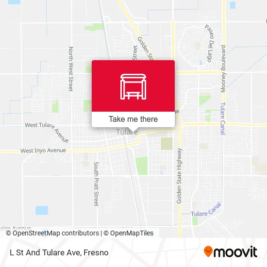 Mapa de L St And Tulare Ave