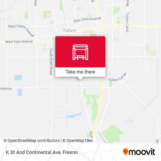 K St And Continental Ave map