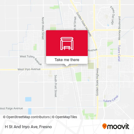 Mapa de H St And Inyo Ave