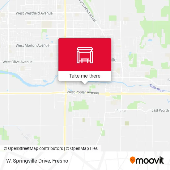Mapa de W. Springville Drive