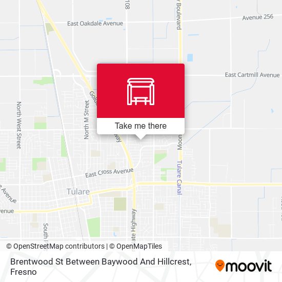 Brentwood St Between Baywood And Hillcrest map