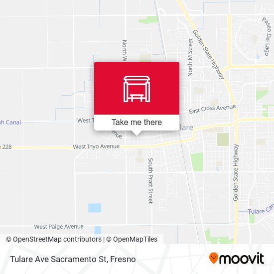 Mapa de Tulare Ave Sacramento St