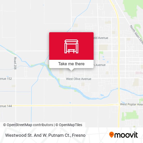 Westwood St. And W. Putnam Ct. map