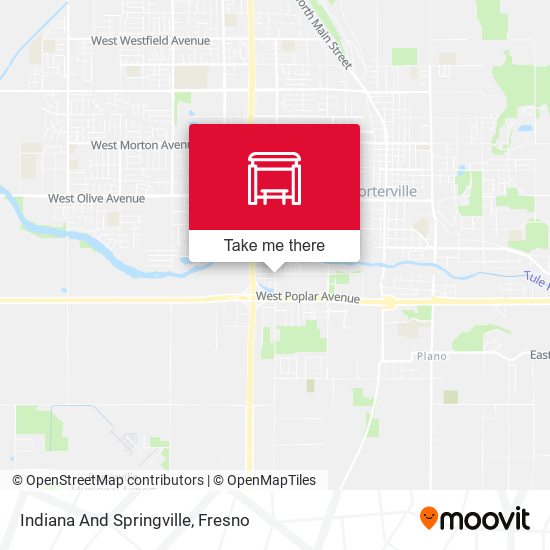Indiana And Springville map