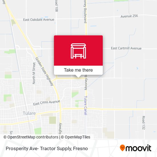 Mapa de Prosperity Ave- Tractor Supply