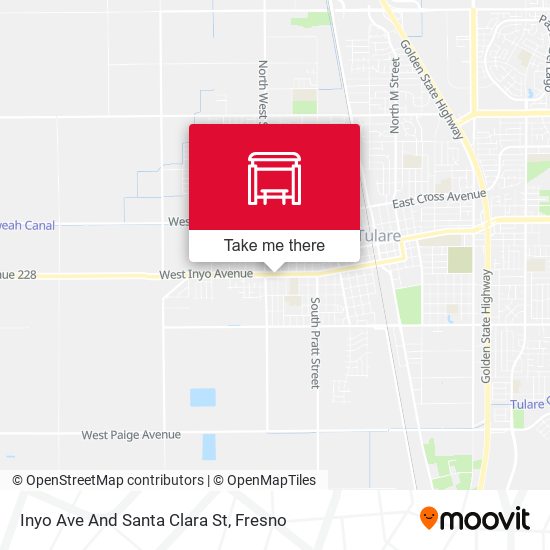 Mapa de Inyo Ave And Santa Clara St