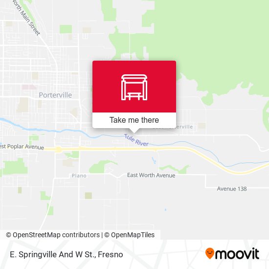 E. Springville And W St. map
