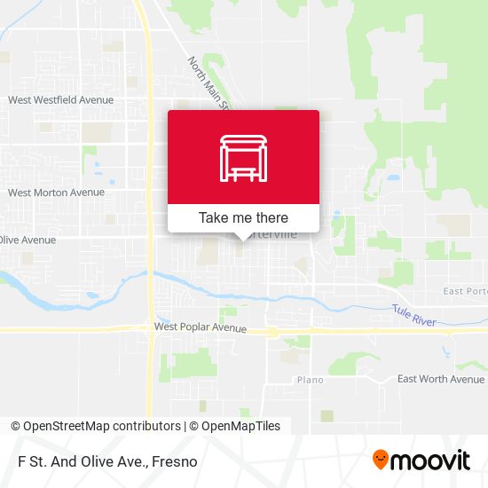 Mapa de F St. And Olive Ave.