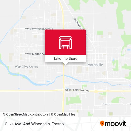 Olive Ave. And Wisconsin map