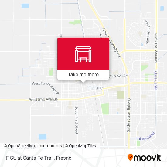 F St. at Santa Fe Trail map