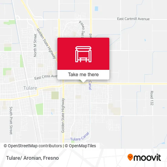 Mapa de Tulare/ Aronian