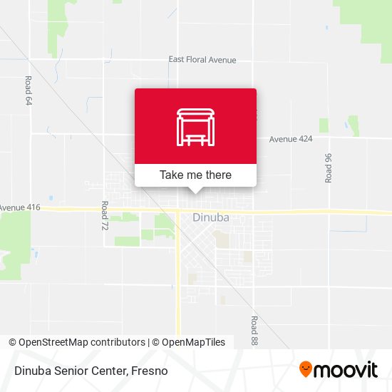 Dinuba Senior Center map