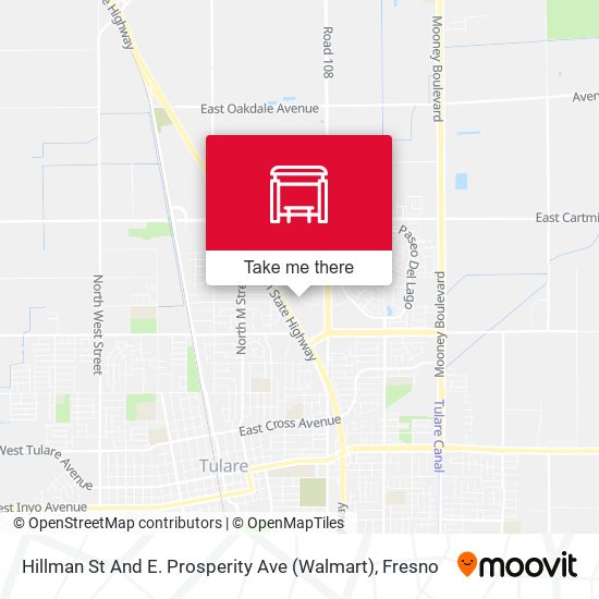 Mapa de Hillman St And E. Prosperity Ave (Walmart)