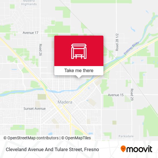 Cleveland Avenue And Tulare Street map