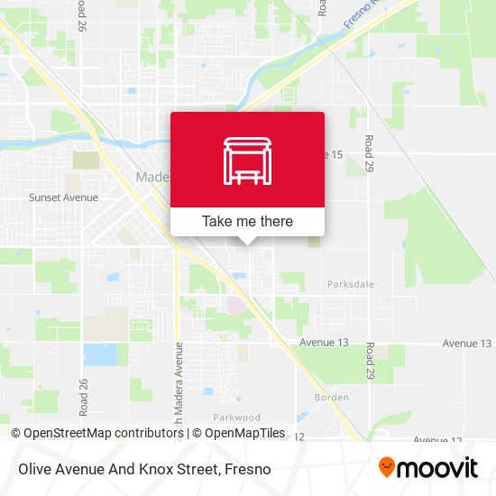 Mapa de Olive Avenue And Knox Street