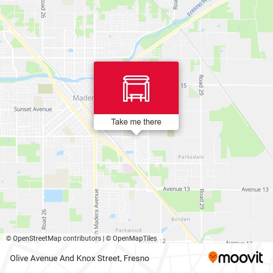 Mapa de Olive Avenue And Knox Street