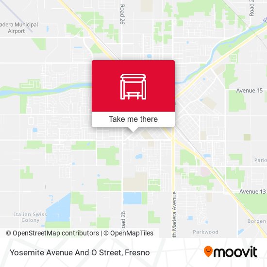 Yosemite Avenue And O Street map