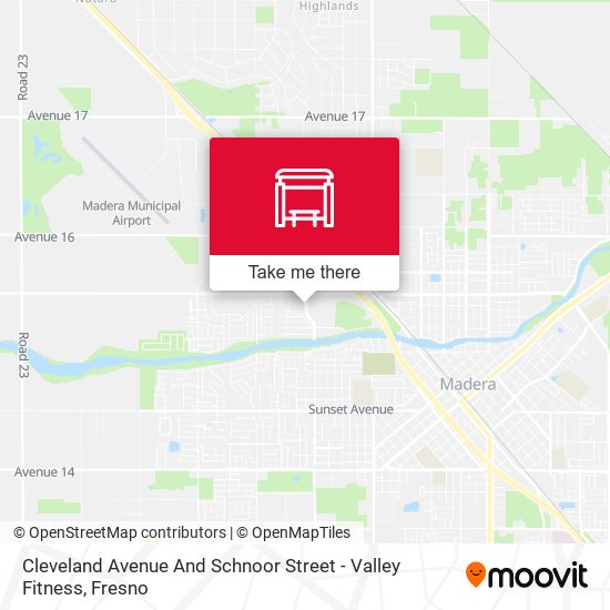 Mapa de Cleveland Avenue And Schnoor Street - Valley Fitness