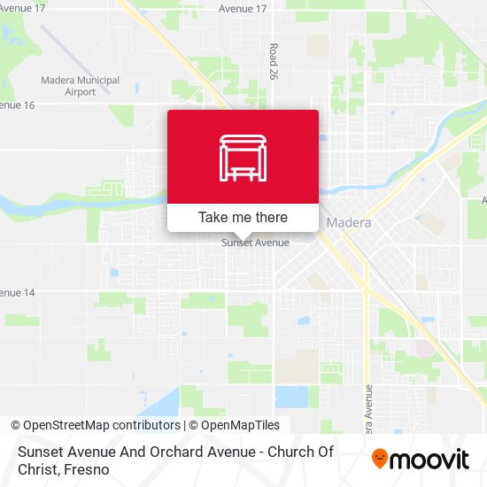 Sunset Avenue And Orchard Avenue - Church Of Christ map