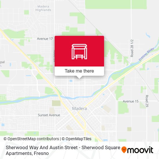 Sherwood Way And Austin Street - Sherwood Square Apartments map