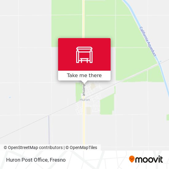 Huron Post Office map