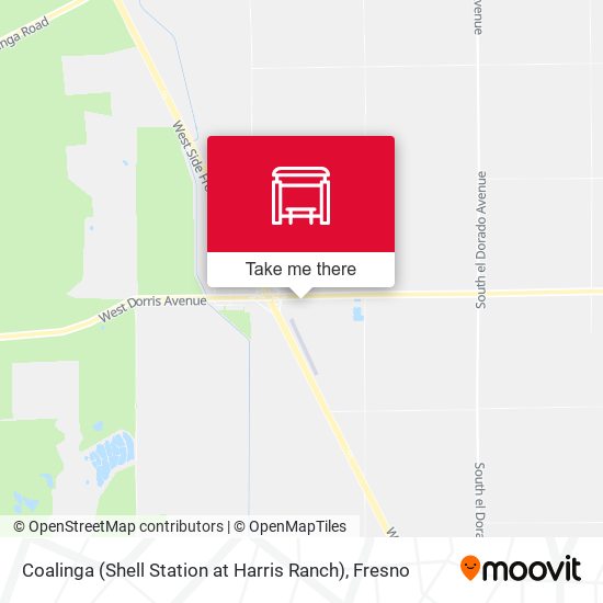 Coalinga (Shell Station at Harris Ranch) map