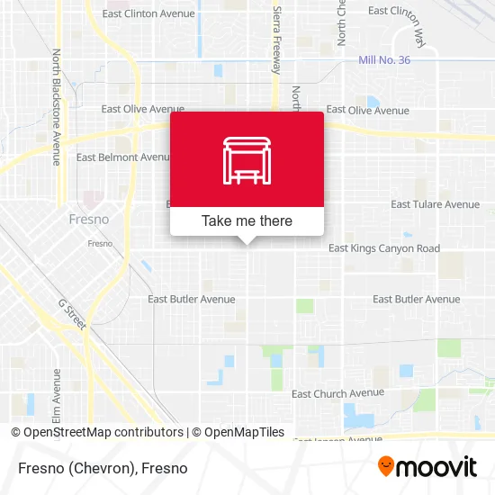 Mapa de Fresno (Chevron)
