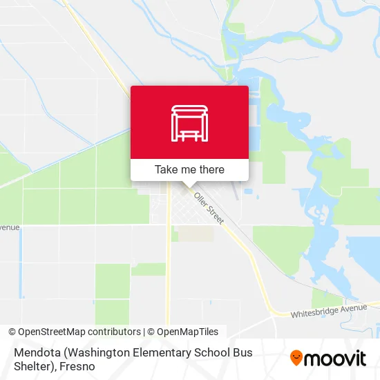 Mapa de Mendota (Washington Elementary School Bus Shelter)