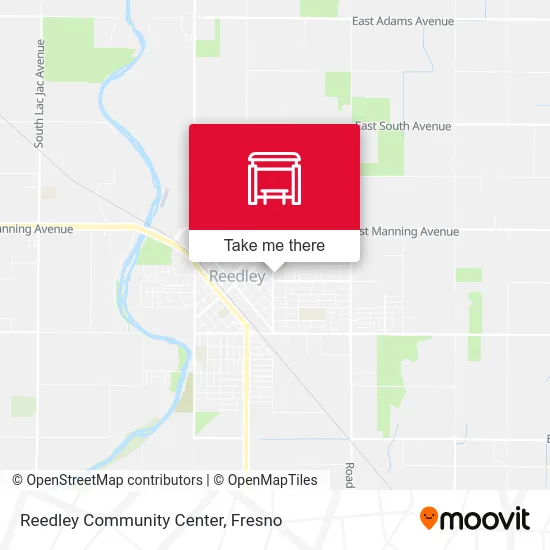 Reedley Community Center map