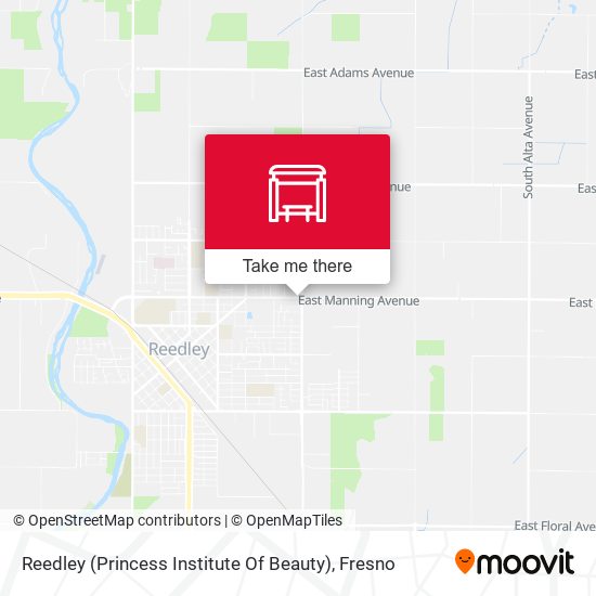 Mapa de Reedley (Princess Institute Of Beauty)