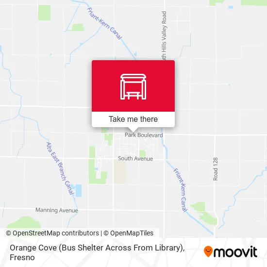 Mapa de Orange Cove (Bus Shelter Across From Library)