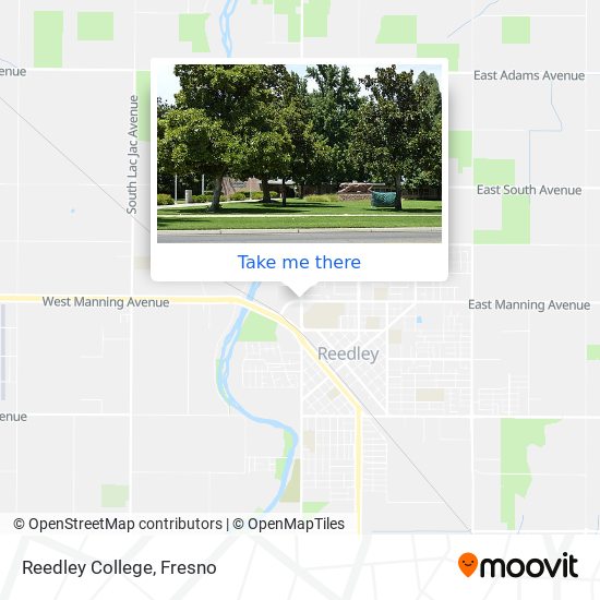 Reedley College map
