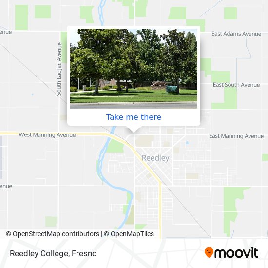 Mapa de Reedley College