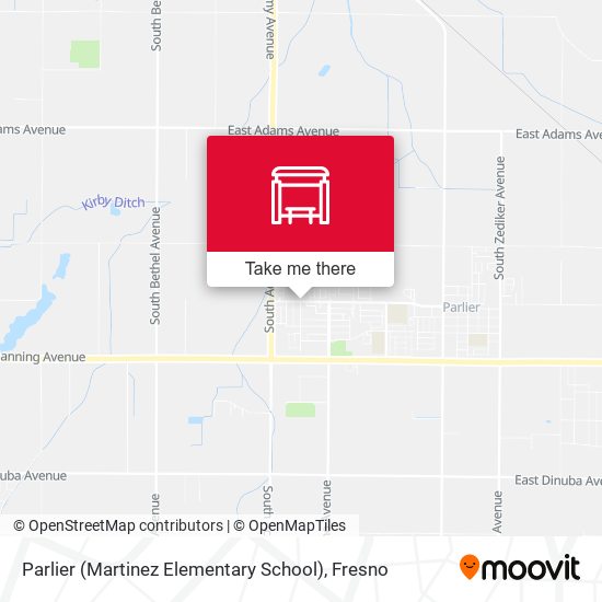 Parlier (Martinez Elementary School) map