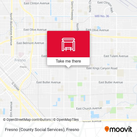 Fresno (County Social Services) map