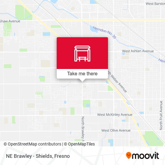 Mapa de NE Brawley - Shields