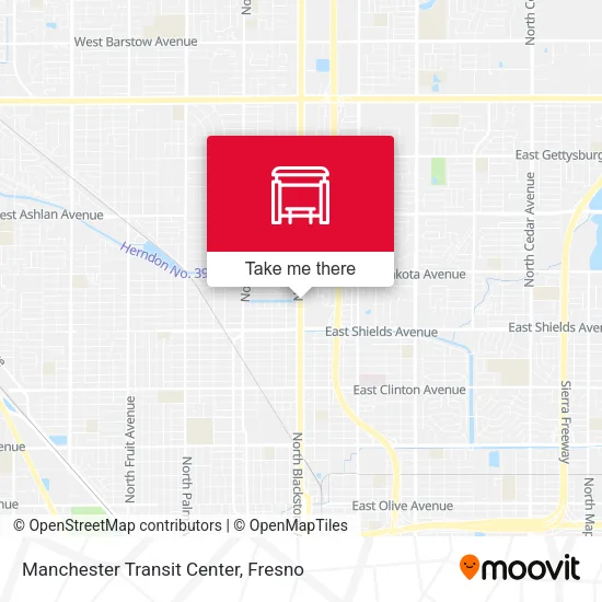 Mapa de Manchester Transit Center