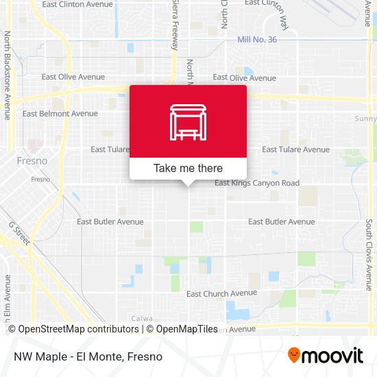 Mapa de NW Maple - El Monte