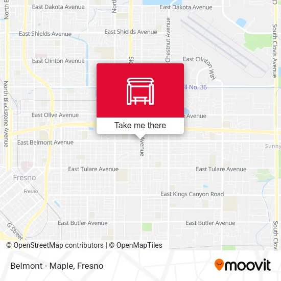 Mapa de Belmont - Maple