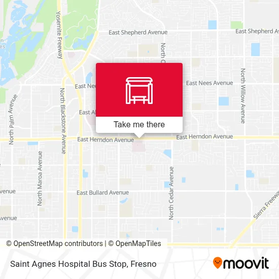 Saint Agnes Hospital  Bus Stop map