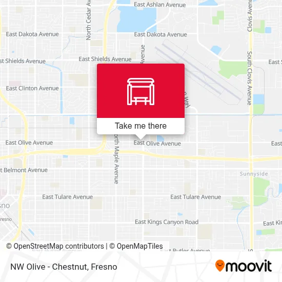 NW Olive - Chestnut map