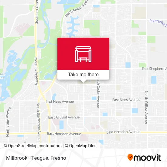 Millbrook - Teague map