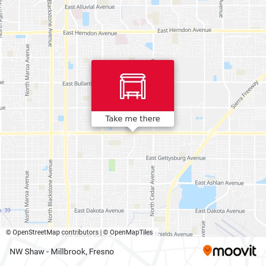Mapa de NW Shaw - Millbrook