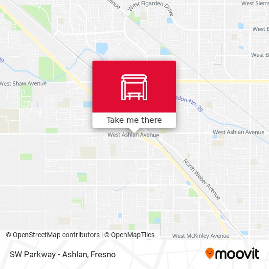 SW Parkway - Ashlan map