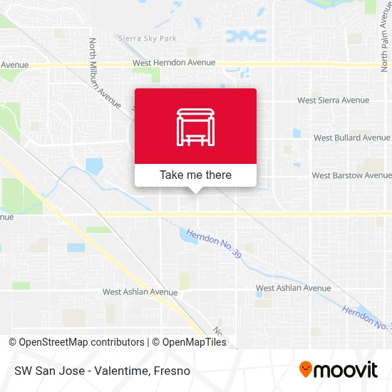 SW San Jose - Valentime map