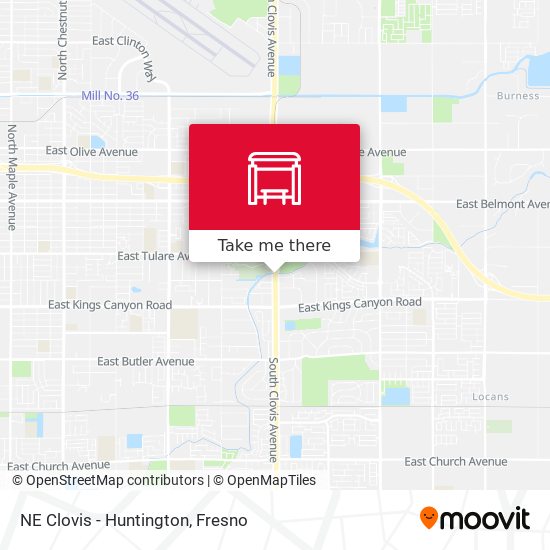 Mapa de NE Clovis - Huntington