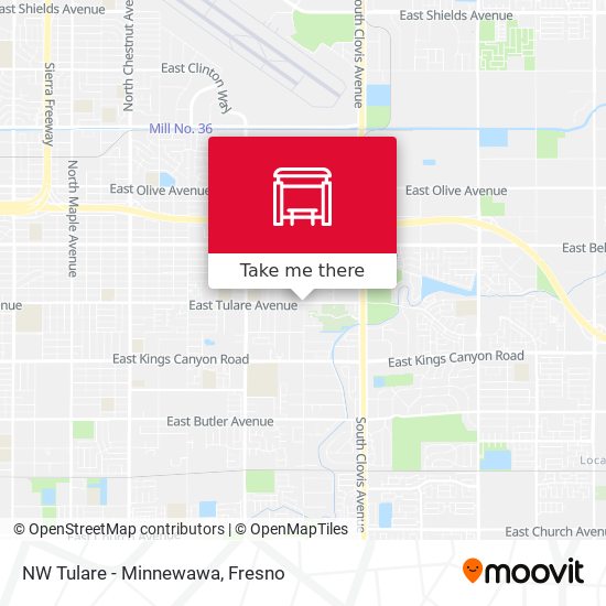 NW Tulare - Minnewawa map